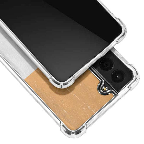 Ivory Coast Flag Distressed Galaxy S21 5G Clear Case